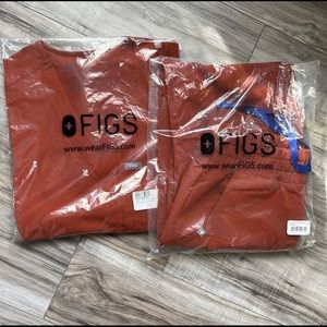 Figs Auburn Set Catarina Zamora High Waisted Jogger XS. LIMITED EDITION COLOR